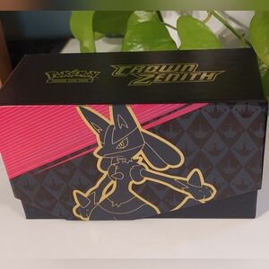 Pokemon Crown Zenith Box with Lucario - Black, Pink, Gold